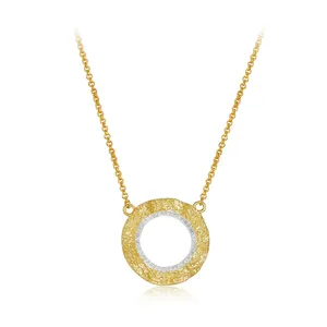 高品质Kolye 925纯银宝石饰品18k镀金白色Toapz彩色编码圆形项链