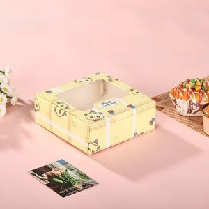 กล่องบรรจุภัณฑ์เค้กสไตล์พิซซ่าพร้อมหน้าต่างขนาดใหญ่สำหรับการ<span class=keywords><strong>ส่ง</strong></span>มอบเบเกอรี่และอาหารแบบนำกลับบ้าน - Product Image 6