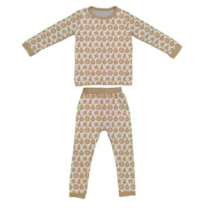 Bamboo Christmas Pajama For Little Girl OEM ODM Baby Girls' Clothing Sets Wholesale Manufacturer