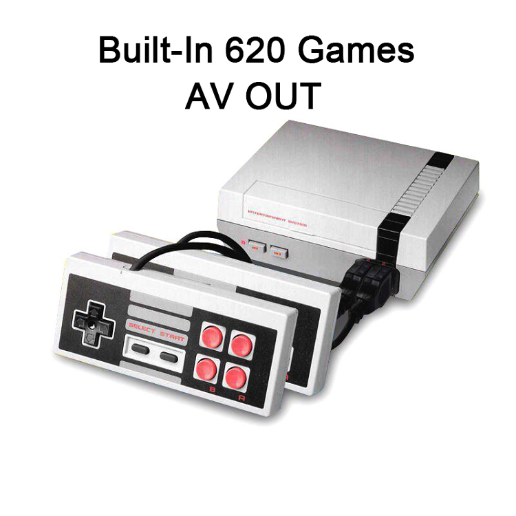 Europe and the United States classic red and white machine retro FC nostalgic mini home TV game machine 500 620 style