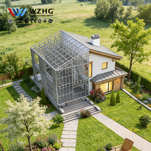 Maison à structure en acier résistante aux ouragans, capacité de charge de neige élevée, pour mini-maisons, directement de l'usine, ISO 9001 - Product Image 1