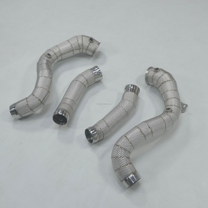 RD Mercedes C63 / C63s W205 Downpipe High-Flow Mandrel Bent One-Piece Exhaust for AMG 2015-2021 - Product Image 3