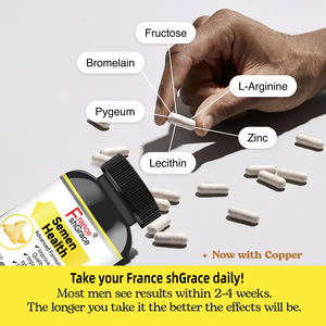 유기농 정액 건강 보조제 비GMO 비건 생식 건강 조절 및 정자 질 향상 120정 정액 건강 캡슐 - Product Image 3