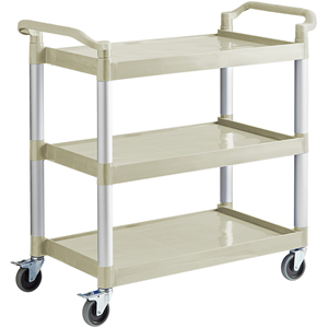 Производитель поддерживает пластиковые тележки с тремя полками - Product Image 2