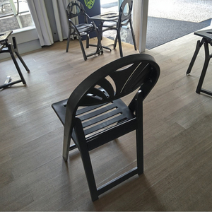 Atacado Preto Folding Resina Jardim Cadeira Branco Wimbledon Cadeira - Product Image 5