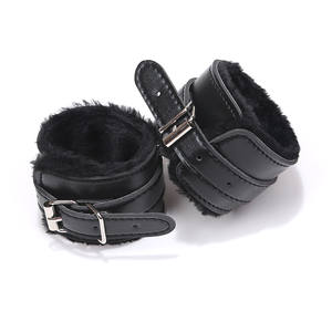 Offerta SM Giocattolo Sessuale Bondage Restraint Manette e Cavigliere in Morbida <span class=keywords><strong>Pelle</strong></span> Nera - Product Image 4