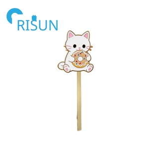 Venta al por mayor de fábrica <span class=keywords><strong>Bobby</strong></span> Pin de Metal logotipo personalizado letra liso horquillas laterales pasadores esmalte personalizado pinzas <span class=keywords><strong>para</strong></span> el cabello - Product Image 3