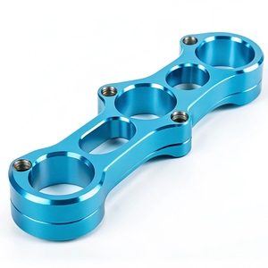CNC Machined Aluminum Bracket Gold Color Precision Milling Part - Product Image 4