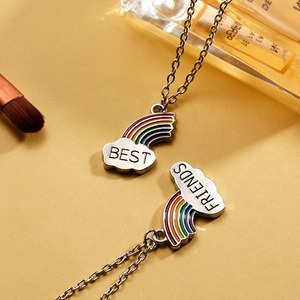 Alla moda Cuciture di Amicizia Della Collana Arcobaleno Collana Del Pendente per Le Donne Migliori amici - Product Image 4