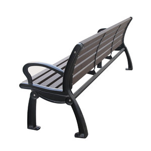 <span class=keywords><strong>Banc</strong></span> d'extérieur en bois <span class=keywords><strong>composite</strong></span> anti-corrosion avec lattes en plastique pour parcs, jardins publics et rues - Product Image 6