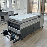 Machine de séchage et de saupoudrage DTF 60 cm avec recyclage automatique de la poudre et enrouleur de film, pour imprimante DTF 600 mm, impression de t-shirts et vêtements