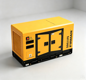 Firman 13kVA 10,4kW Leiser Dieselgenerator 50Hz 400V 3-Phasen Kleine Industrielle Notstromversorgung Dieselaggregat OEM-Lieferung - Product Image 1