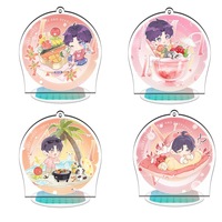 8CM Anime Figure Acrylique Standee Q Version Amour et Espace Profond Sylus Xavier Zayne Rafayel Anime Acrylique Stand Plaque Modèle