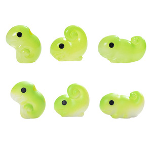 Figurines miniatures de caméléon en résine, ornements de bureau qui brillent dans la nuit, décorations animales pour enfants et adultes - Product Image 5