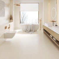Carrelage en porcelaine pleine masse effet velours, finition mate, 400x800mm, pour murs et sols de salle de bain