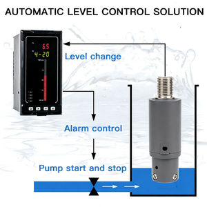 Sensor de Nivel de Líquido Sumergible GLT500 0~200m, Transductor de Nivel de Agua de Acero Inoxidable Analógico de Silicio Piezoresistivo - Product Image 6