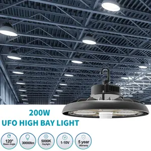 Great value low price for warehouse DLC listed cct&wattage changeable 240w 200w 150w led ufo high bay light