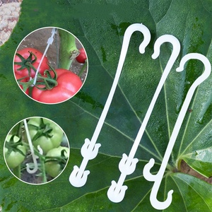 Clips de Plástico Blanco con Forma de J para Sujeción de Tomates y Uvas en Invernaderos - Product Image 1