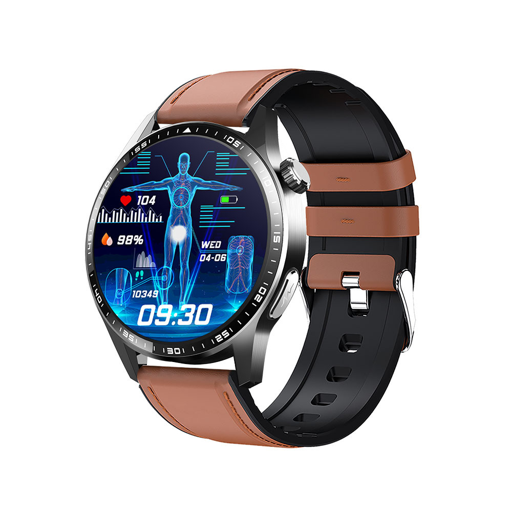 Cinturino in pelle marrone