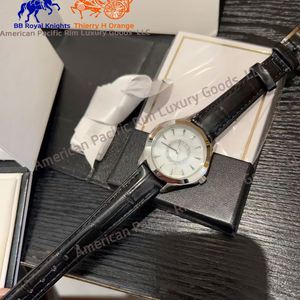 <b>Round</b> Men's Elegant Analog Quartz Watch Leather Band Moon Phase Latest Design Business Fashion Style Luxury OEM Box Packaging - Product Image 6