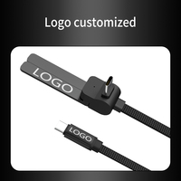 Nouveau Câble USB-C de Charge Rapide 60W 2026 avec Support de Téléphone Pliable Multi-Angle Universel, Logo Personnalisé, Cadeau d'Entreprise