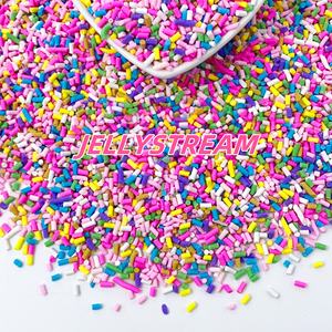 Bunte lange süße Ton Streu sel DIY Schleim liefert Simulation Candy Cake Dessert Zubehör Spielzeug - Product Image 5