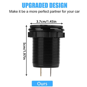12V 78W doppio tipo C <span class=keywords><strong>USB</strong></span> + 18W QC3.0 <span class=keywords><strong>USB</strong></span> caricatore adattatore <span class=keywords><strong>per</strong></span> <span class=keywords><strong>auto</strong></span> barca Marine Bus camion - Product Image 6