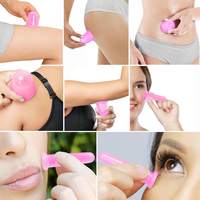 Ensemble de ventouses de Massage en silicone pour le visage et les soins de santé