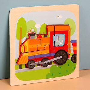 Toysrunner 2025 New Product Nine Small Wooden Beech Wood Educational Learning <b>Puzzles</b> Toy for Kids Ages 5+ Boys Girls - Product Image 5