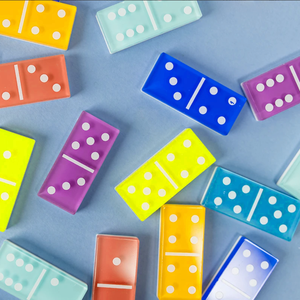 Đầy Màu Sắc Tùy Chỉnh 28 Gói Topling Thăng Hoa <span class=keywords><strong>Domino</strong></span> Blanks Đôi <span class=keywords><strong>9</strong></span> Màu Acrylic <span class=keywords><strong>Domino</strong></span> Khối Trò Chơi Thiết Lập Cho Trẻ Em Món Quà - Product Image 6