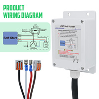 Démarreur progressif universel CRD 4 fils pour climatiseur de camping-car 120V 20A, kit de démarrage professionnel à ampérage réduit pour compresseurs CVC jusqu'à 3 tonnes