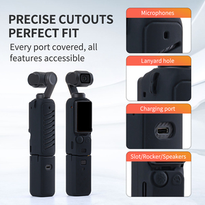 Housse en silicone pour Pocket 3, étui de protection anti-chute, accessoires pour caméra d'action pour DJI Osmo Pocket 3 - Product Image 5