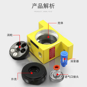 Vibrateur pneumatique à turbine GT8/10/13/16/20/25, marteau pneumatique industriel, oscillateur pour mur de silo, personnalisable OEM - Product Image 3