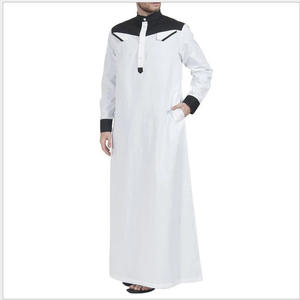 Robe longue de style modeste de Dubaï Malaisie pour hommes Robe abaya de femmes musulmanes de couleur patchwork de style marocain fournie par ODM - Product Image 4