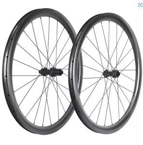 Juego de ruedas de carbono ligero de alta calidad para ciclismo de aventura, bicicleta de pista de carretera sin cámara con sistema de freno de disco - Product Image 2