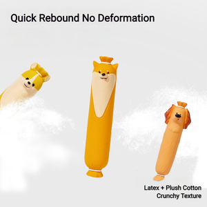 Nouveau design 2026 – Jouet interactif pour chien en latex, écologique, souple, couineur, en forme de longue saucisse, pour le nettoyage des <span class=keywords><strong>dents</strong></span> et le divertissement. - Product Image 3