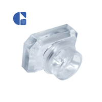 Vente en gros de couvercle de parfum en acrylique transparent 15mm 13mm personnalisé couvercle en plastique pp bouchon de bouteille de parfum en verre