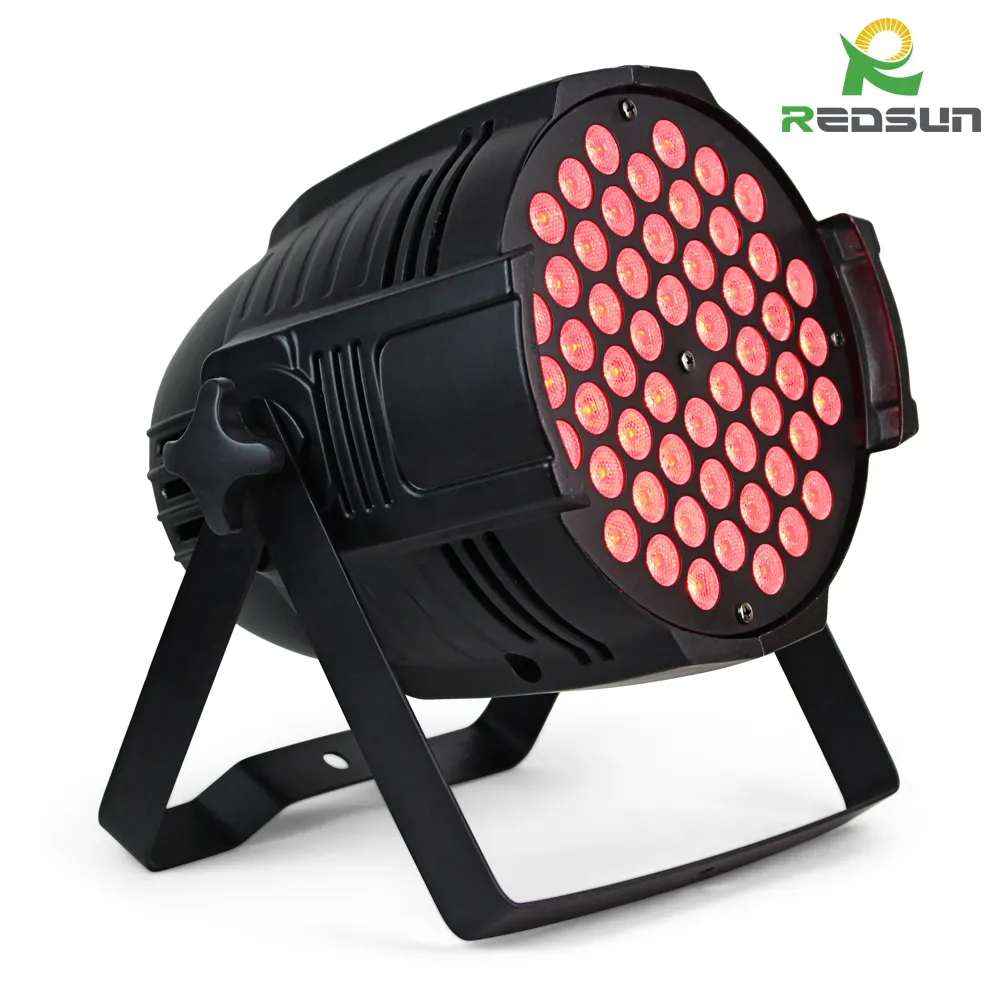 뜨거운 판매 제품 3w * 54pcs RGB 3in1 dmx512 디스코 dj 무대 조명 led 파 조명 파티