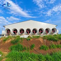 Bâtiment d'élevage porcin préfabriqué en structure acier pour projets commerciaux de porcinage