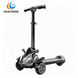 Skuter Lipat Modern Tiga Roda HT 816 Grosir, PU, 3 Pengaturan Kecepatan, Pedal Elektronik Pintar, Mainan Anak, Untuk Penggunaan Luar Ruangan - Product Image 1