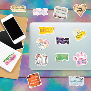 WOWEI 50 autocollants d'affirmation, autocollants inspirants de Jésus, autocollants positifs pour journal, citations brillantes encourageantes pour enfants, imperméables - Product Image 5