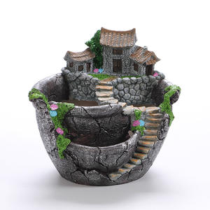 中庭グリーン植物育種植木鉢装飾マイクロランドスケープオーナメントデザインスマートポットプランターDIYマイクロランドスケープ - Product Image 5