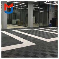 Ce Carwash Grille Antidérapant Anti Plancher Carreaux de Sol de Garage Hexagon Pvc Plastique Tapis de Sol de Garage pour Entrepôt
