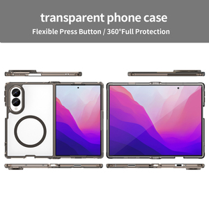 Funda Protectora para Teléfono Samsung <span class=keywords><strong>Galaxy</strong></span> Z FOLD8 FOLD 8 ULTRA FLIP8, Transparente, Resistente a Impactos, Híbrida de TPU y PC, con Magfit N52 - Product Image 3