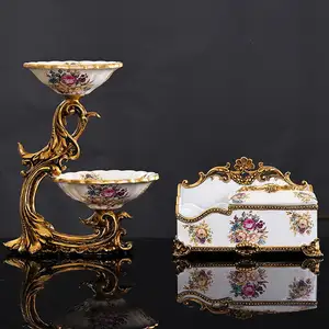 Vendita calda decorazioni per la casa accessori di lusso soggiorno decorazione da tavolo Jarrones Para Flores Medianos vasi reali europei