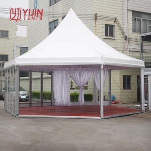 6x6m 8x8m Popular Hexagon Event Party Marquee <b>Tent</b> <b>Car</b> Show Exhibition Trade <b>Tent</b> - Product Image 2