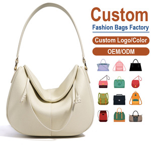 Custom Women's Faux Leather <b>Shoulder</b> <b>Bag</b> Lichee Pattern Minimalist Style Single <b>Strap</b> All Seasons Daily Use - Product Image 1