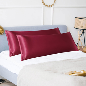 Heenlong Silky Feel Tamaño del cuerpo largo 20*54 pulgadas Estilo sobre B2B Venta de liquidación Fundas De Almohada personalizadas de satén - Product Image 1
