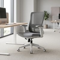 Chaise pivotante ergonomique moderne en maille respirante à prix abordable pour le bureau à domicile et la salle de séjour, usage professionnel, vente en gros
