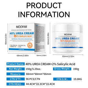 <span class=keywords><strong>Crema</strong></span> all'<span class=keywords><strong>urea</strong></span> 40% OEM all'ingrosso, idrata e nutre intensamente la pelle, etichetta privata MOOYAM, cura della pelle per corpo e <span class=keywords><strong>viso</strong></span>, 150g. - Product Image 6